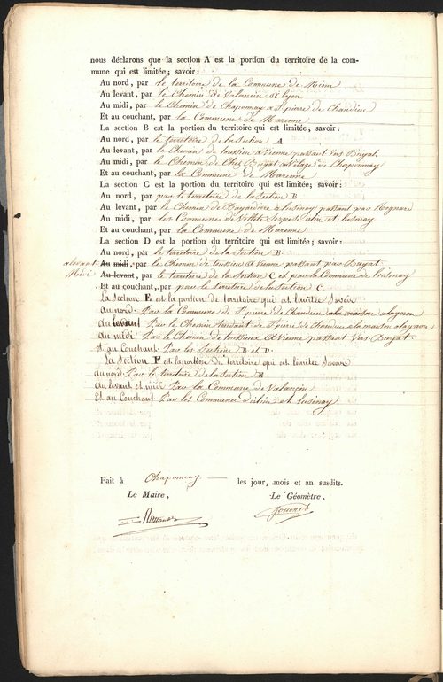 Chaponnay, 8 mai 1829.