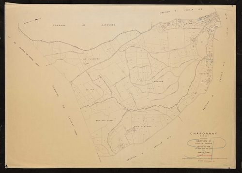 Section C feuille unique. Plan révisé pour 1938. 2e édition à jour pour 1979.