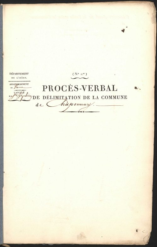 Chaponnay, 8 mai 1829.
