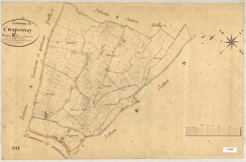 Section B dite de Chaponnay, feuille n°2.