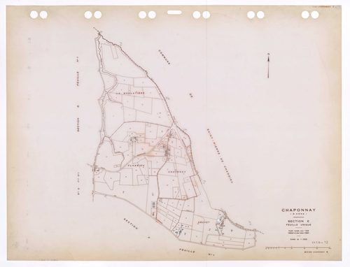 Section E feuille unique. Plan révisé pour 1938. Edition à jour pour 1987.