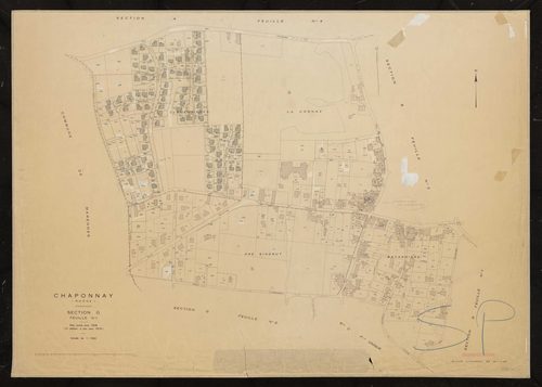 Section G 1ère feuille. Plan révisé pour 1938. 2e édition à jour pour 1979.