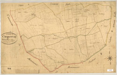 Section A dite Daillon, feuille n°3.