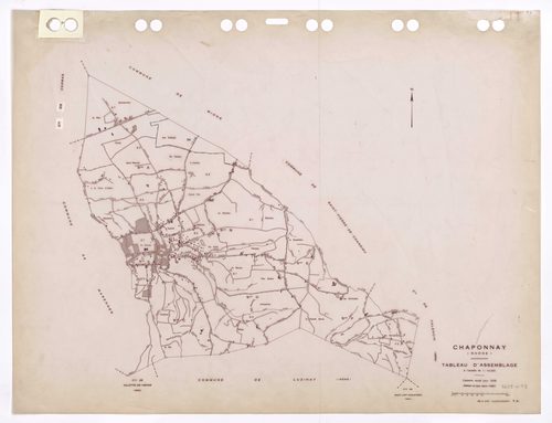 Tableau d'assemblage (TA). Cadastre révisé pour 1938. Edition à jour pour 1987.