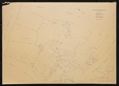 Section B 2e feuille. Plan révisé pour 1938. 2e édition à jour pour 1979.