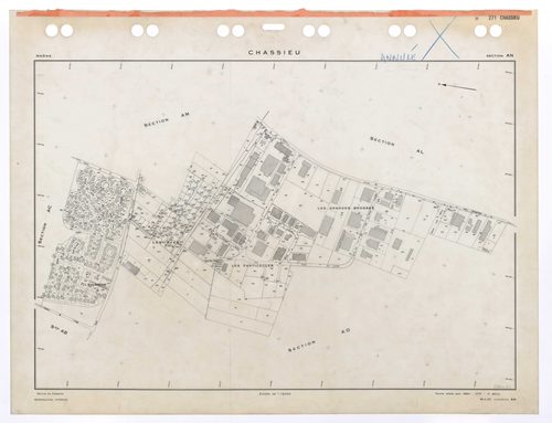 Section AN. Feuille refaite pour 1954. 3e édition pour 1979. Plan annulé.