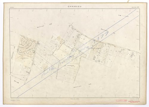 Section AN. Feuille refaite pour 1954. Réédité pour 1977.