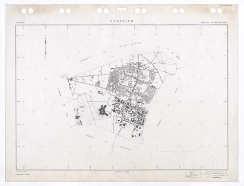 Tableau d'assemblage (TA). Cadastre remanié partiellement pour 1994 puis remaniement total pour 1995.