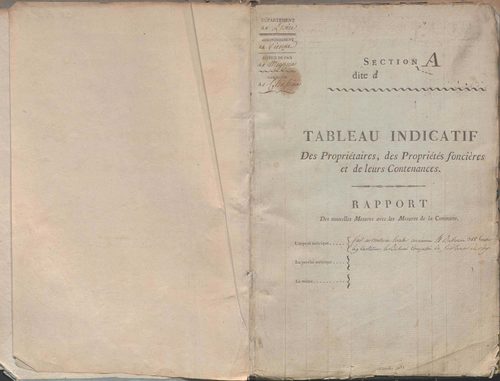 État de sections.