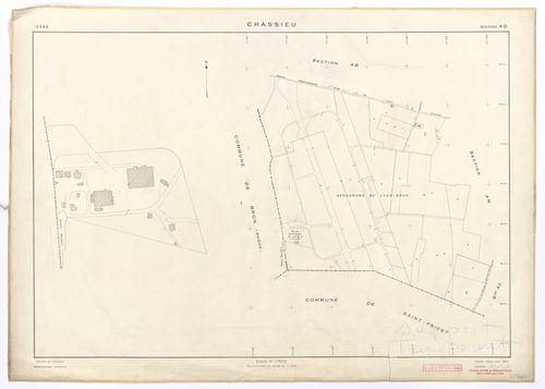 Section AO. Feuille refaite pour 1954.