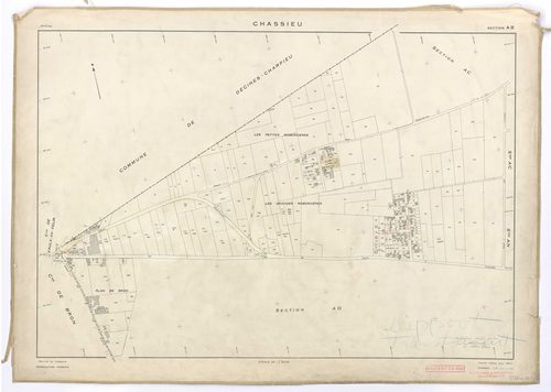 Section AB. Feuille refaite pour 1954.