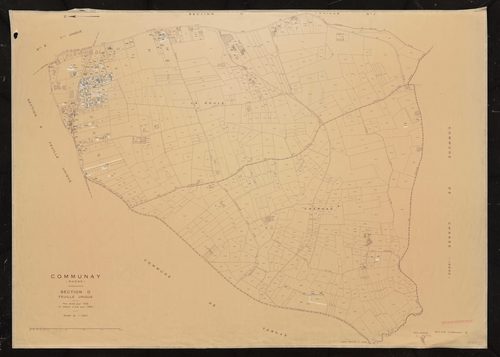 Section D feuille unique. Plan révisé pour 1939. 2e édition à jour pour 1980.