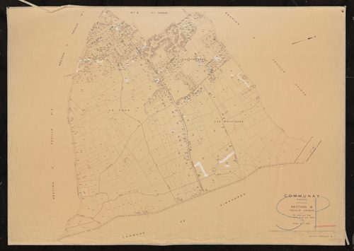 Section B feuille unique. Plan révisé pour 1939. 2e édition à jour pour 1980.