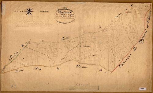 Section C dite de Sala et la Goule, feuille n°1.
