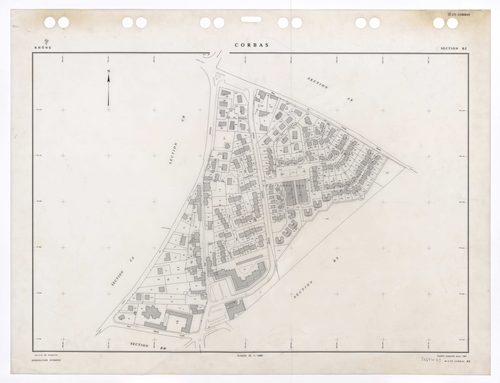 Section BZ. Feuille remaniée pour 1987.