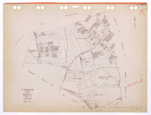 Section A feuille n°1. Plan révisé pour 1936. 3e édition pour 1980. Plan annulé.