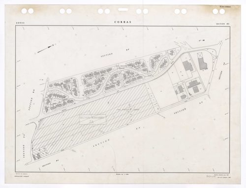 Section BO. Feuille remaniée pour 1987.