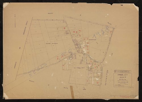 Section A feuille n°6 (partie de l'ancienne 1ère feuille). Plan révisé pour 1936. Réédité pour 1978.