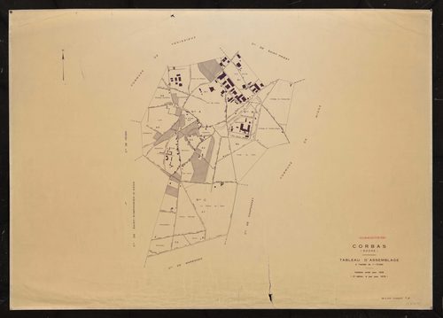 Tableau d'assemblage (TA). Cadastre révisé pour 1936. 3e éditi