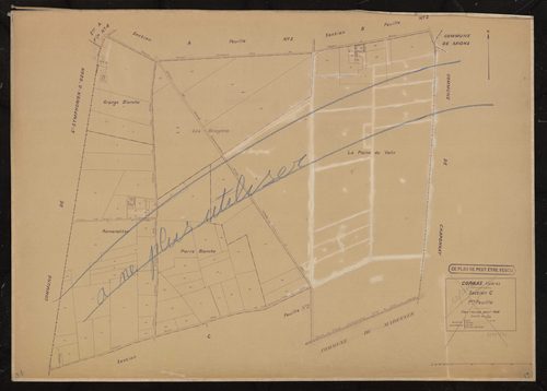 Section C feuille n°1. Plan révisé pour 1936.