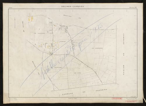 Section AM. Feuille renouvelée pour 1956. Rééditée pour 1975.