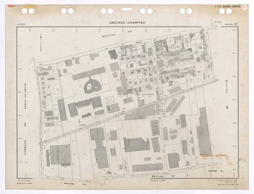 Section AY. Feuille renouvelée pour 1956. 3e édition à jour pour 1980.