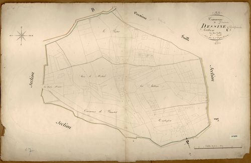 Section C dite du Molard, feuille n°1.