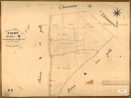 Section B dite de la Bégude et Guillermine, feuille n°1.