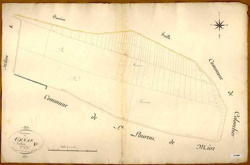 Section I dite des Bouvarets et des Brosses, feuille n°2.