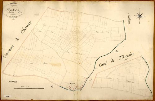 Section C dite Martaneyra et Sous-Genas, feuille unique.