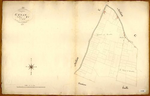 Section F dite des Reconfranches, feuille n°1.