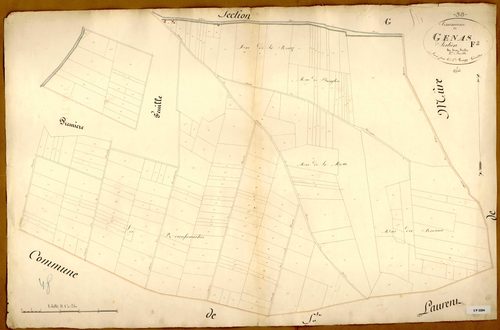 Section F dite des Reconfranches, feuille n°2.