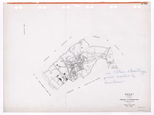 Tableau d'assemblage (TA). Cadastre révisé pour 1959. 3e édition pour 1979.