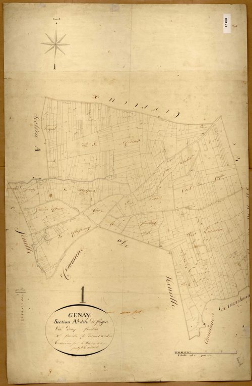 Section A dite de Sagne, feuille n°1 (parcelles 1-448).