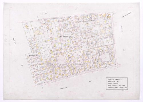 Section AT. Plan remanié pour 1989.