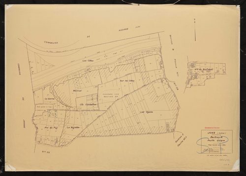 Section A feuille unique. Plan révisé pour 1934. 2e edition à jour pour 1976.