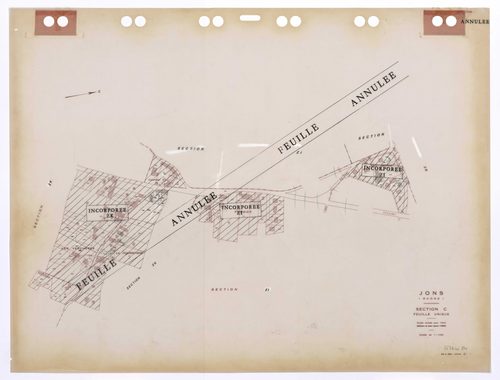 Section C feuille unique. Plan révisé pour 1934. Edition à jour pour 1985. Feuille annulée, incorporée en sections ZI et ZK.