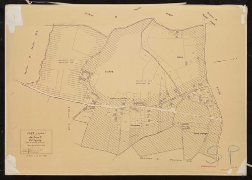 Section C 1ère feuille (partie de l'ancienne feuille unique). Plan révisé pour 1934. 2e edition à jour pour 1976.