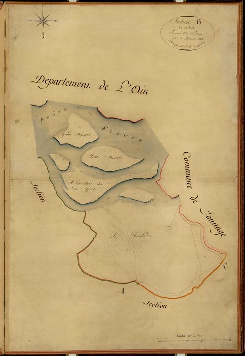 Section B dite de la Vachandière, feuille unique.