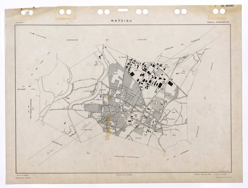 Tableau d'assemblage (TA). Cadastre révisé pour 1955. 3e édition à jour pour 1979. Plan réédité suite à remaniement.