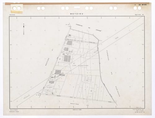 Section AK. Feuille renouvelée pour 1955. 2e édition à jour pour 1979. Plan remanié pour 1990.