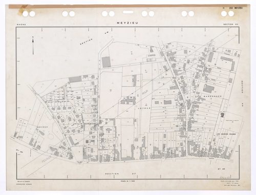 Section AV. Feuille renouvelée pour 1955. 2e édition à jour pour 1979. Plan remanié pour 1990.