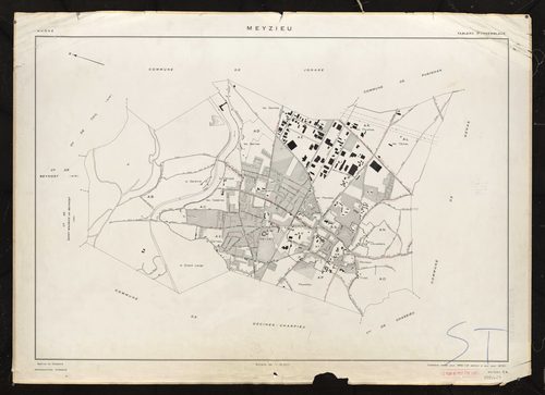 Tableau d'assemblage (TA). Cadastre révisé pour 1955. 2e édition à jour pour 1975.