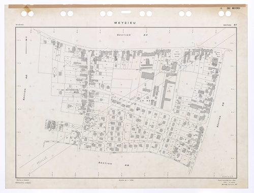 Section AT. Feuille renouvelée pour 1955. 4e édition pour 1979. Plan remanié pour 1990.
