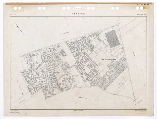 Section AM. Feuille renouvelée pour 1955. 4e édition pour 1979. Plan remanié pour 1990.