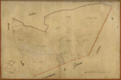 Section F dite de Trillet et Bardieu, feuille n°2.
