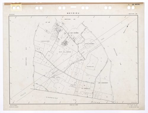 Section AN. Feuille renouvelée pour 1955. 2e édition à jour pour 1979. Plan remanié pour 1990.