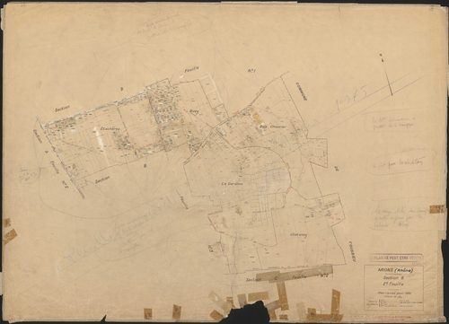Section B 2e feuille. Plan révisé pour 1938. Réédité pour 1975.