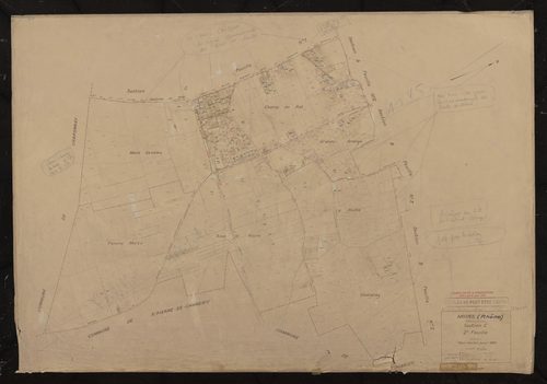 Section C 2e feuille. Plan révisé pour 1938.