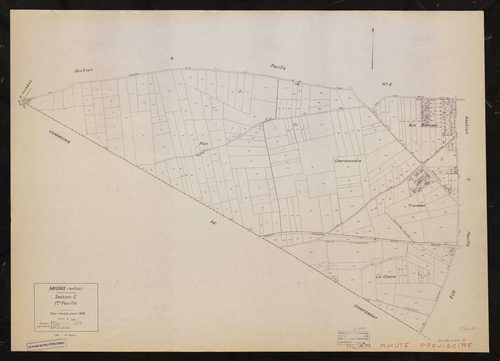 Section C feuille n°1. Plan révisé pour 1938. 3e édition pour 1980.